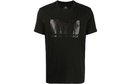 Armani Exchange: Чёрная футболка 