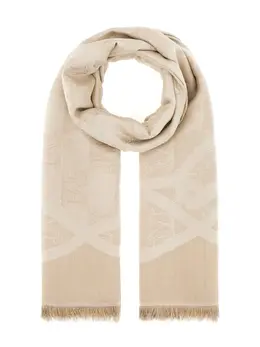 Max Mara: Бежевый шарф 