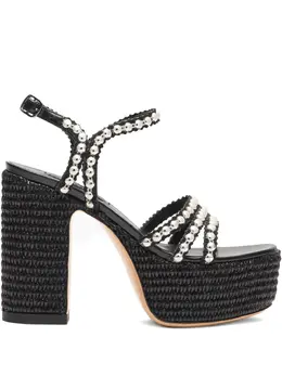 Casadei: Чёрные сандалии 