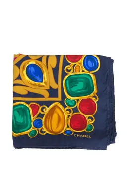 CHANEL Pre-Owned: Шарф с принтом 