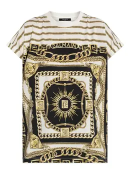 Balmain: Чёрная футболка 