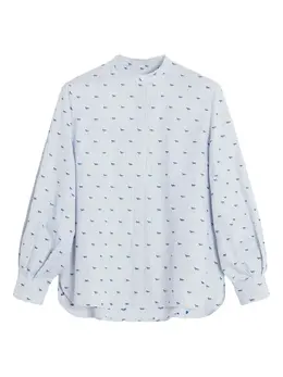 Maison Kitsuné: Рубашка с принтом 