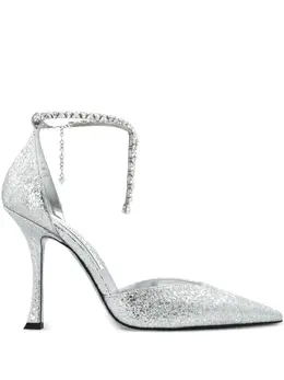 Jimmy Choo: Серебристые туфли 