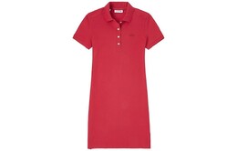 Lacoste: Платье  Red с коротким рукавом