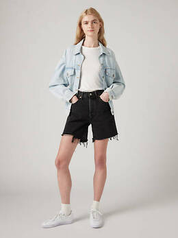 Levi's: Чёрные шорты  501