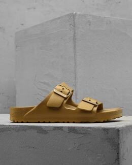 BIRKENSTOCK: Золотые сандалии 
