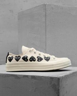 COMME DES GARCONS PLAY: Белые кроссовки 