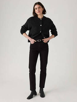 Levi's: Чёрные джинсы 