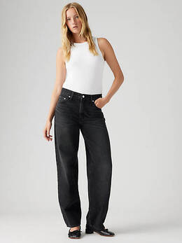 Levi's: Чёрные джинсы 