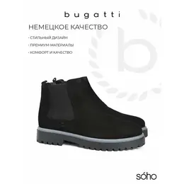 Bugatti: Чёрные ботинки 