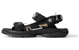Balenciaga: Чёрные сандалии 