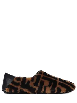 FENDI: Коричневые мокасины 