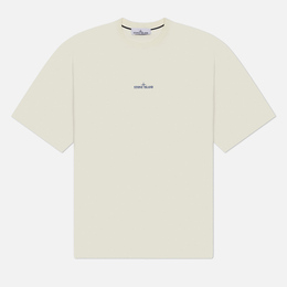Stone Island: Белая футболка  Compass