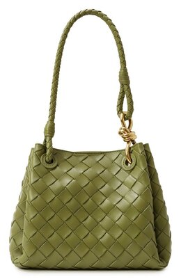 Bottega Veneta: Зелёная сумка 