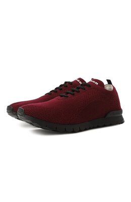 Kiton: Бордовые кроссовки 