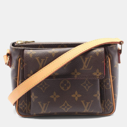 Louis Vuitton: Коричневая сумка через плечо 