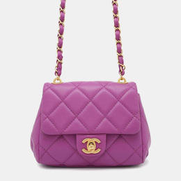 Chanel: Фиолетовая сумка 