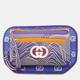 Gucci: Голубая сумка  GG