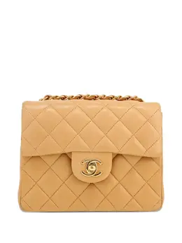 CHANEL Pre-Owned: Бежевая сумка 