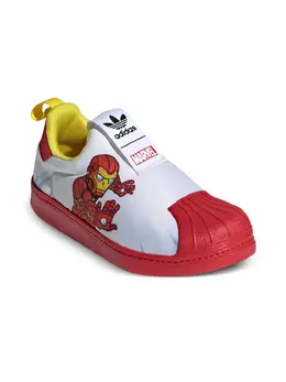 adidas Kids: Белые кроссовки 