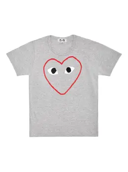 Comme Des Garçons Play: Футболка  Heart с принтом
