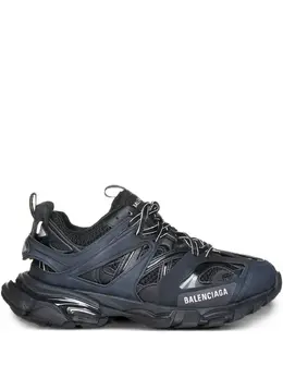 Balenciaga: Чёрные кроссовки  Track