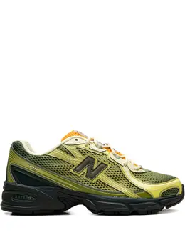New Balance: Жёлтые кроссовки 