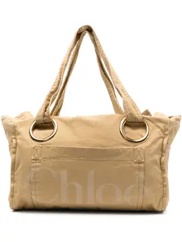 Chloé: Жёлтая сумка-шоппер 