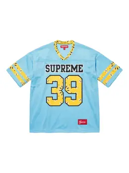 Supreme: Голубая футболка  Bandana