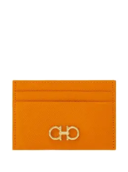 Ferragamo: Оранжевый картхолдер  Gancini