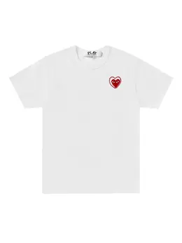 Comme Des Garçons Play: Белая футболка  Heart