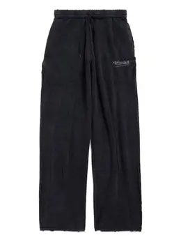 Balenciaga: Чёрные брюки 