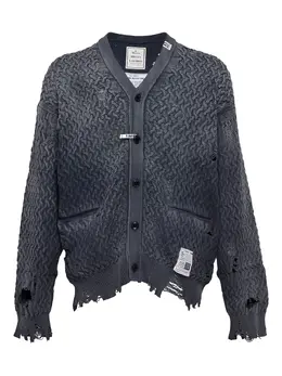 Maison MIHARA YASUHIRO: Тёмный кардиган 