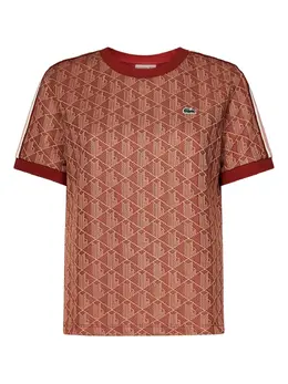 Lacoste: Оранжевая футболка 