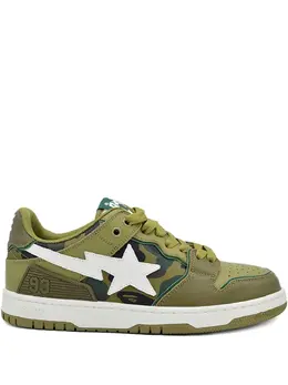 A BATHING APE®: Зелёные кроссовки 