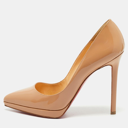 Christian Louboutin: Бежевые туфли  Pigalle