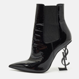 Saint Laurent Paris: Чёрные ботинки  Opyum