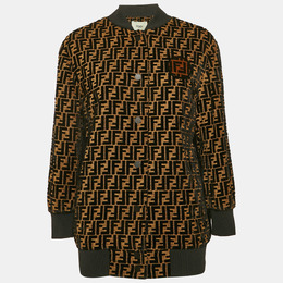Fendi: Чёрная куртка  FF