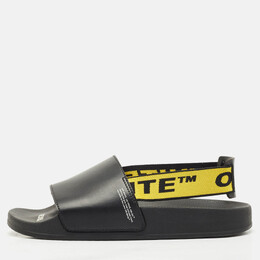Off-White: Чёрные сандалии  Industrial Belt
