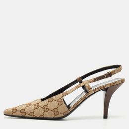 Gucci: Бежевые туфли  GG