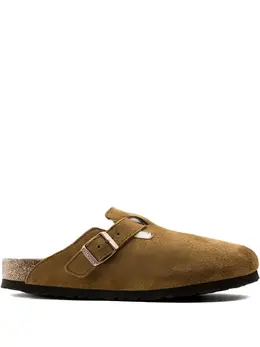 Birkenstock: Коричневые сабо  Boston
