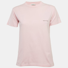 Balenciaga: Розовая футболка 