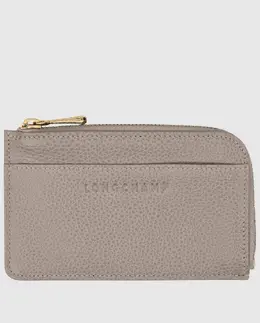 Longchamp: Светлый картхолдер  Le Foulonné