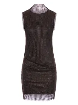 Sportmax: Чёрное платье 