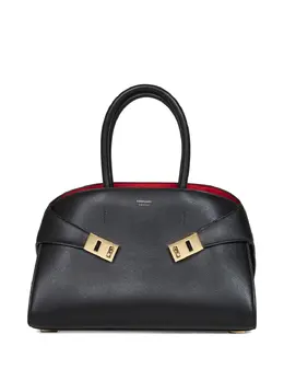 Ferragamo: Чёрная сумка-шоппер 