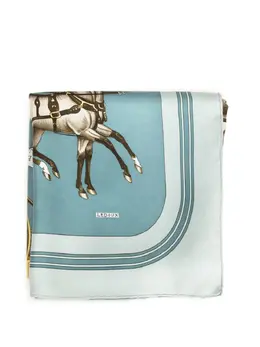 Hermès Pre-Owned: Голубой шарф 