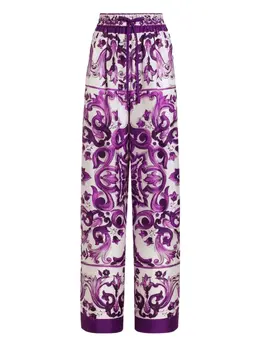 Dolce & Gabbana: Шёлковые брюки 