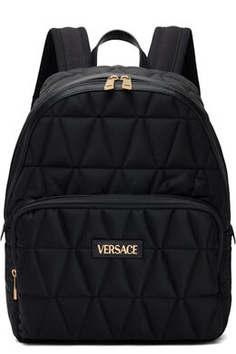 Versace: Чёрный рюкзак 