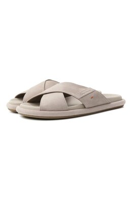 Santoni: Серые шлёпанцы 