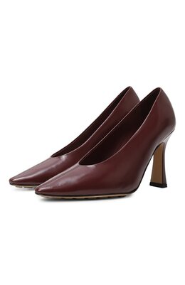 Bottega Veneta: Бордовые туфли 